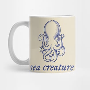 Sea Creature Sailor Vintage Mug